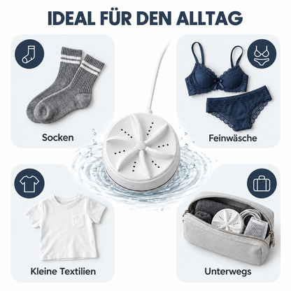 WaveWash – Kompakter, tragbarer Mini-Wascher